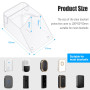 Domeilleur Couvercle Étanche pour Bouton de Sonnette, Housse de Protection Transparente, sans Fil, Support Mural, Protection Son