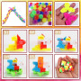 Lubibi 200pcs Cadeau Anniversaire Enfants Invites,Jouet Pinata,Assortiment Accessoire Gadgets Set, Garçon Fille,Porte-clés,Toupi