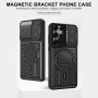 KetteTech Coque pour Samsung Galaxy S23 Ultra 5G Compatible MagSafe avec Support Invisible, Protection Militaire Caméra, PC Rigi