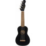 Fender Venice Ukulélé soprano Noir, Incluant des Cours Virtuels Gratuits sur Fender Play, Super Portable et Immédiatement Utilis