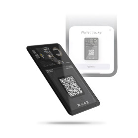 Rolling Square AirCard - Wallet Tracker, Localisateur d'Objets Carte Visite NFC/QR Code, Traceur Compatible avec App Localiser, 