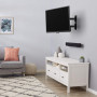 Amazon Basics Support mural pivotant et inclinable pour TV, moniteur plat et incurvé de 66-140 cm jusqu'à 36 kg/max. VESA 400 x 
