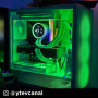 NZXT H5 Flow - Boîtier de PC Gaming Compact Moyen Tour ATX - Flux d'air élevé - 2 × Ventilateurs de 120 mm Inclus - Support de r