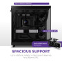 NZXT H6 Flow | CC-H61FB-01 | Boîtier Moyen-Tour Compact Double Chambre Airflow | Panneaux panoramiques en Verre | Panneaux Airfl