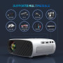 Videoprojecteur Mini Projecteur Portable 1080P - 15000Lux Full HD Portable avec Trépied Protection, Videoprojecteur 4k Compatibl