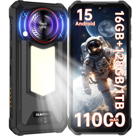 OUKITEL WP53S Téléphone Portable Incassable, 11000mAh Telephone Incassable 16GO+128GO/1TO Android 15 Smartphone Incassable, 900L