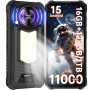 OUKITEL WP53S Téléphone Portable Incassable, 11000mAh Telephone Incassable 16GO+128GO/1TO Android 15 Smartphone Incassable, 900L