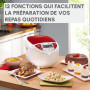 Moulinex Multicuiseur électrique, 12fonctions, Facilité d'utilisation, Cuisson intelligente, Utilisation pratique, Nettoyage fac