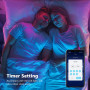 Ruban Led 20m, Led Chambre, Bande Led Lumineuse Contrôlé par APP Bluetooth ou Télécommande 44 Touches, Synchroniser avec Rythme 