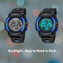 aswan watch Montre Digitale Enfant avec Chronomètre, Eclairage, Alarme, Calendrier-Montres Sport pour Fille Garcon avec Bracelet
