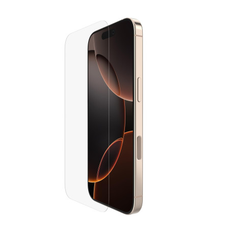 Belkin ScreenForce InvisiGlass Protection d'écran pour iPhone17 + iPhone 16 Pro, Protection Antirayure, Support Easy Align Inclu