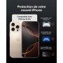 Belkin ScreenForce InvisiGlass Protection d'écran pour iPhone17 + iPhone 16 Pro, Protection Antirayure, Support Easy Align Inclu