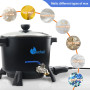Yuuchail Fondeur de cire pour la fabrication de bougies, pot de cire électrique 7L à chauffage rapide, anti-adhésif