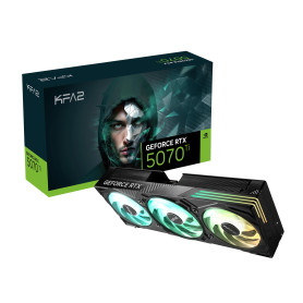 KFA2 GeForce RTX 5070 Ti 1-Click OC, Xtreme Tuner App Control, 16 Go, GDDR7, 256 bits, DP 2.1b x 3/HDMI 2.1b/DLSS 4/carte graphi