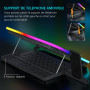TopMate C12 Ventilateur PC Portable RGB de Jeu Bureau, Refroidisseur pour Ordinateur Portable 15,6-17,3", Support de Refroidisse