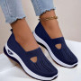 Chaussure De Sport Femme Orthopédiques Mode Air Running Course Chaussures sans Lacet Ete Outdoor Casual Mesh Respirant Confort L