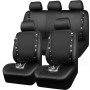 CAR PASS Housses siège Voiture en Cuir imperméable, Bling Diamant Brillant Cristal Scintillant, Universel pour 95% de Toutes Les