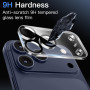 JETech Protecteur d'Objectif de Caméra pour iPhone 17 Pro Max 6,9 Pouces, Verre Trempé 9H, Anti-Rayures, Compatible Coque, N'aff