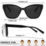 Joopin Lunettes de Soleil Yeux de Chat pour Femmes en Acetate, 2025 Lunettes de Soleil Œil de Chat Designer Cateye UV400