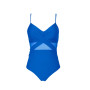 Generisch Burkini Maillot de bain push-up pour femme avec encolure en maille sur le devant