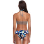 SHEKINI Sexy Maillot Bain Femme 2 Pieces Élégant Femme Bikini Set Halter Haut de Maillot Cutout Bas de Bikini