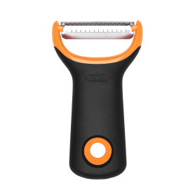 OXO Good Grips – Éplucheur de préparation pour juliennes - Éplucheur en inox - Orange et noir