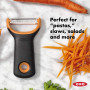 OXO Good Grips – Éplucheur de préparation pour juliennes - Éplucheur en inox - Orange et noir