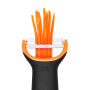 OXO Good Grips – Éplucheur de préparation pour juliennes - Éplucheur en inox - Orange et noir