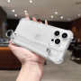 LLZ.COQUE Coque pour iPhone 14 Pro Max Transparente avec Cordon Étui Housse de Protection en Silicone TPU Liquide Ultra Fine Cas