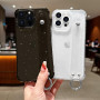 LLZ.COQUE Coque pour iPhone 14 Pro Max Transparente avec Cordon Étui Housse de Protection en Silicone TPU Liquide Ultra Fine Cas