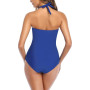 Smismivo Maillots de Bain Une pièce pour Femmes col en V Ventre contrôle Maillot de Bain Push up Maillot de Bain Femme 1 Pieces 