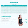 Smismivo Maillots de Bain Une pièce pour Femmes col en V Ventre contrôle Maillot de Bain Push up Maillot de Bain Femme 1 Pieces 