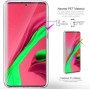 COPHONE® Coque Compatible Samsung Galaxy A71 Entièrement Transparente 360 Protection intégrale Avant Souple + arrière Rigide. Ho