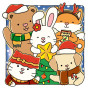 Fuzzy Hygge: Christmas Vibes Coloring Book for Adults & Teens Featuring Cozy Festive Holiday Winter Scenes with Adorable Animals