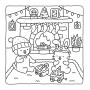 Fuzzy Hygge: Christmas Vibes Coloring Book for Adults & Teens Featuring Cozy Festive Holiday Winter Scenes with Adorable Animals