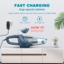 Aspirateur à Main sans Fil - Aspirateur à Main 2200mAh, Puissant Aspirateur de Table 120W avec Sèche Filtre HEPA, Portable Aspir