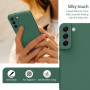 Oumida Coque pour Samsung Galaxy S22 5G, Coque en Silicone Liquide Ultra Fine avec Doublure en Tissu Microfibre Doux, Coque de P