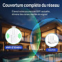 Répéteur WiFi Exterieur,2025 Nouveau repeteur WiFi Puissant,Amplificateur WiFi 6 antennes,2 Ports LAN,Répéteur WiFi 1200Mbps, Co