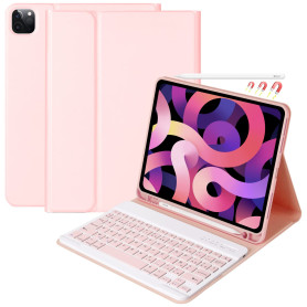 CC Store Clavier pour iPad Air 11 Zoll M3 2025/M2 2024, Air 5 2022/Air 4 2020,iPad Pro 11 4/3/2/1Gen, Coque avec Keyboard França