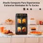 Air Fryer 2 Compartiments 10L, Friteuse à Air sans Huile Airfryer avec Fenêtre de Visualisation - Friteuses Double 10 Programmes