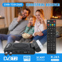 Romicta Décodeur TNT HD 2025 - DVB-T2 H.265 HEVC FTA Full HD PVR, USB, HDMI, SCART, Tuner TV numérique terrestre, récepteur numé