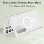 RALEAVO Coque Magnétique pour Samsung Galaxy S24 Ultra, Compatible avec MagSafe Protection Bumper Antichoc Silicone Translucide 