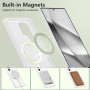 RALEAVO Coque Magnétique pour Samsung Galaxy S24 Ultra, Compatible avec MagSafe Protection Bumper Antichoc Silicone Translucide 