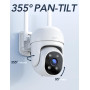 GNCC Camera Surveillance WiFi, Caméras de Surveillance, Camera Exterieur, Vision Nocturne Couleur, Détection Mouvement, Audio Bi