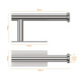 Ibergrif MK34052, Porte Papier Toilette, Support Papier Toilette Mural, 304 Acier Inoxydable Porte Rouleau Toilette, sans perçag