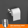 Ibergrif MK34052, Porte Papier Toilette, Support Papier Toilette Mural, 304 Acier Inoxydable Porte Rouleau Toilette, sans perçag