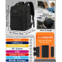 LYNXCHER Bagage Cabine 45x36x20 pour Easyjet Sac a Dos Voyage Cabine Avion 30L Sacs de Voyage Homme Femme, Bagage à Main pour Or