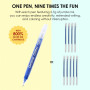 Grabie Lot de 18 stylos à encre gel à paillettes Jumbo - Stylos à encre gel métallique et scintillante pour coloriage, marqueurs