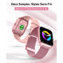 KALINCO Montre Connectée Homme Femme, 1.85” AI Smartwatch avec Appel Bluetooth, Pression Artérielle, Stress, Podometre, Sommeil,