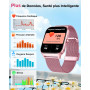 KALINCO Montre Connectée Homme Femme, 1.85” AI Smartwatch avec Appel Bluetooth, Pression Artérielle, Stress, Podometre, Sommeil,